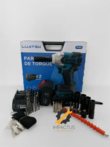 Chave de impacto Parafusadeira e Furadeira 48v LUATEK