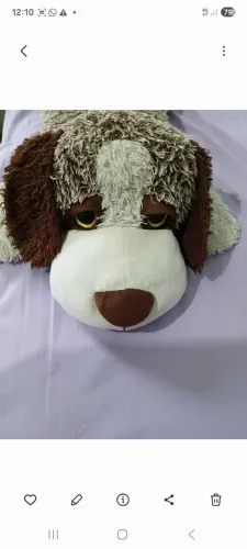 Cachorro em pelúcia grande 95cm