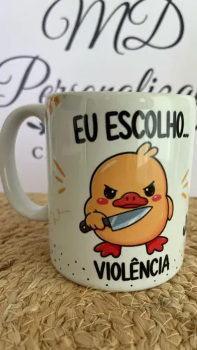 Caneca Personalizada Pato Meme