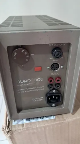 AMPLIFICADOR QUAD 303 INGLÊS REVISADO. CONFIRA.