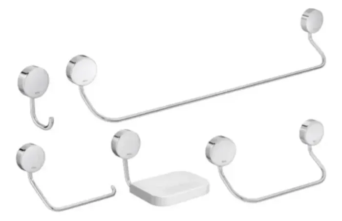 Kit Acessorios Banheiro 5pçs Net Cromado 2000.c01 Deca - NOVO