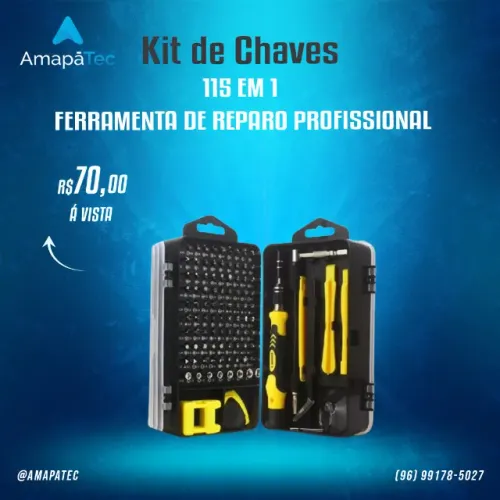Kit de Chaves 115 em 1