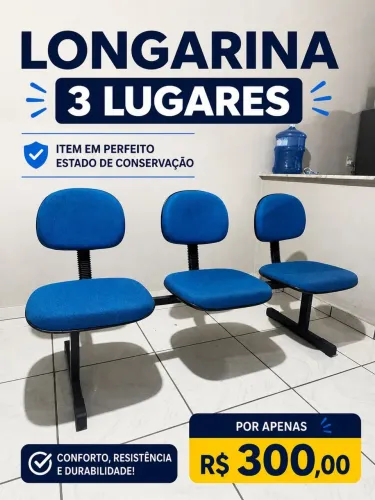 Cadeiras longarinas