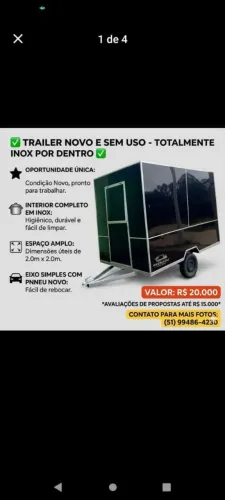 Trailer Novo ,sem uso "Barbarda "