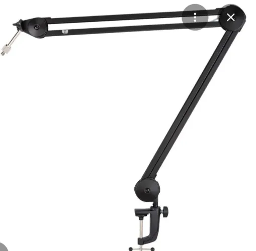 Suporte articulado para microfone usado