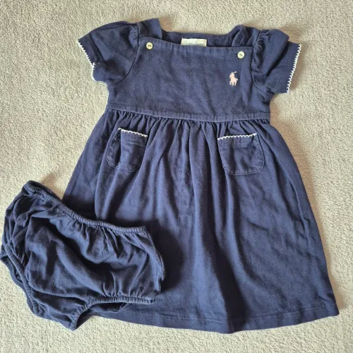 Vestido em algodão Ralph Lauren Tam 9 meses
