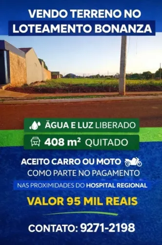 VENDO BONANZA 1 R$95 MIL