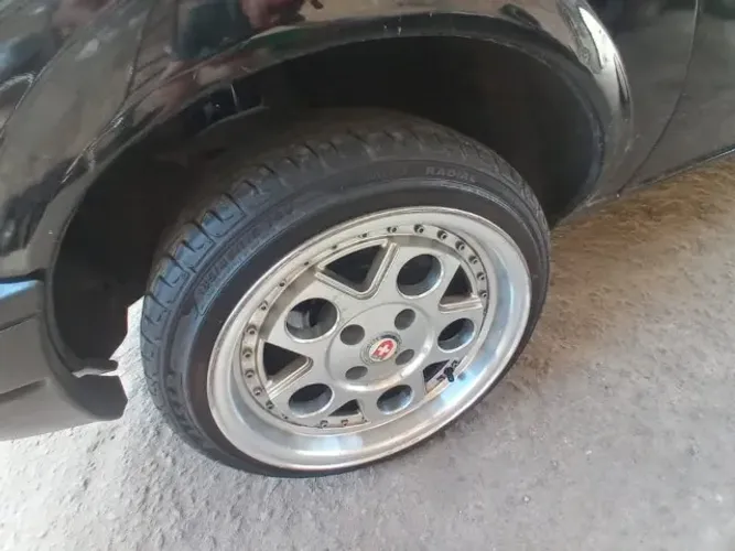 rodas aro 15 perfil baixo zesro com pneu zeroimportada