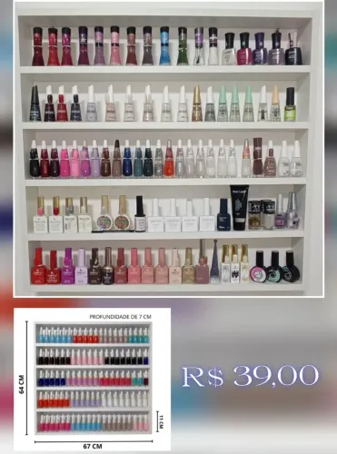 Mostruário expositor de esmaltes