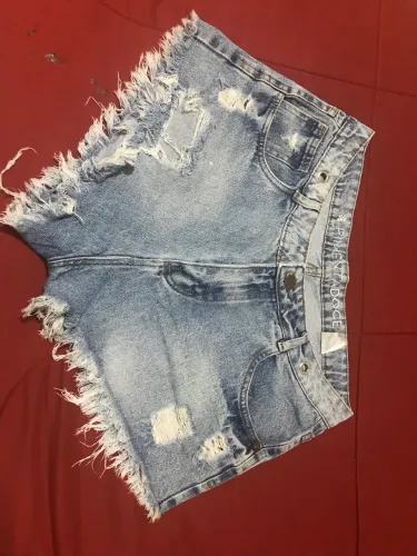 Shorts jeans/ pimenta doce