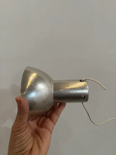 Canopla/Cúpula Metálica para Luminária Pendente - Cor Alumínio