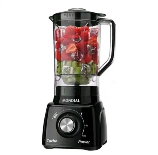 LOI BRASIL Liquidificador Mondial Turbo 3 Velocidades 220v Preto Loi