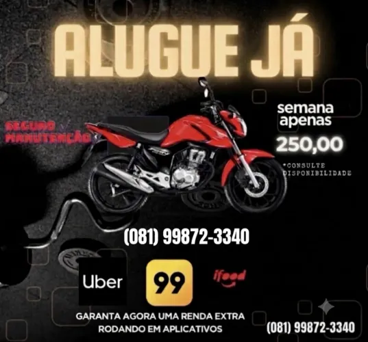 Honda Fan aluguel semanal R$ 250,00