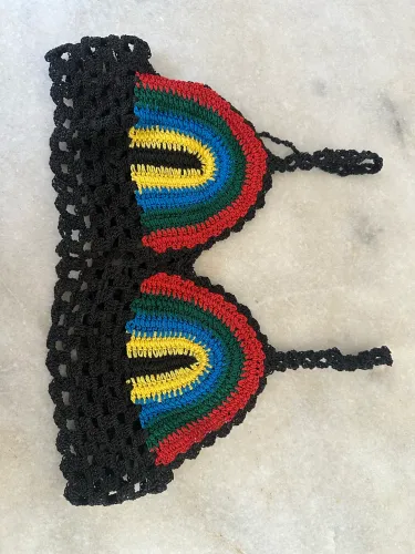 Top crochê 