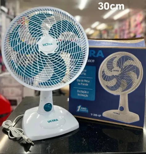 Ventilador Ultra, branco, entregamos em Manaus e enviamos por barco