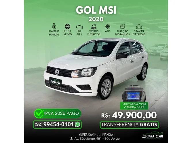 Volkswagen Gol Geração VII MSI 1.6 8V Flex Mec. 4P 2020
