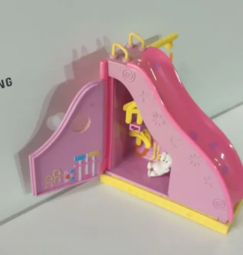 Kit escorregador boneca Polly pocket 