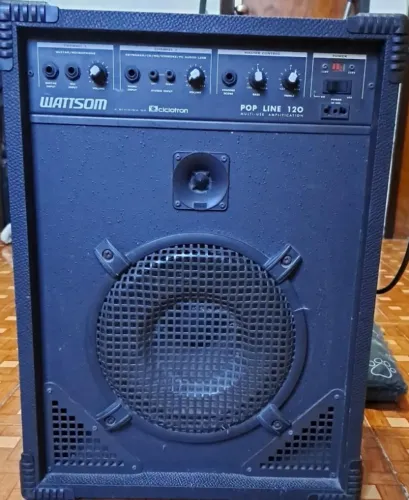 Caixa de Som Wattsom Pop Line 120 - musica - teclado - microfone - guitarra