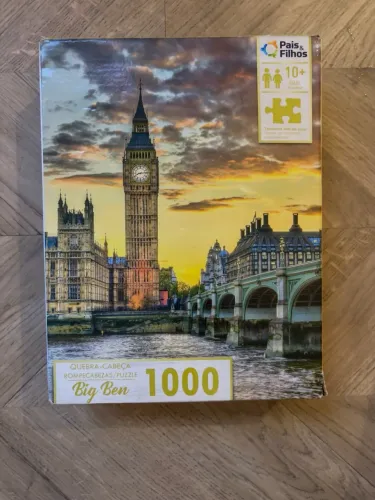 Quebra-Cabeça Big Ben 1000 Peças Pais & Filhos Completo