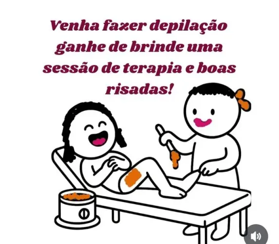Depilação.