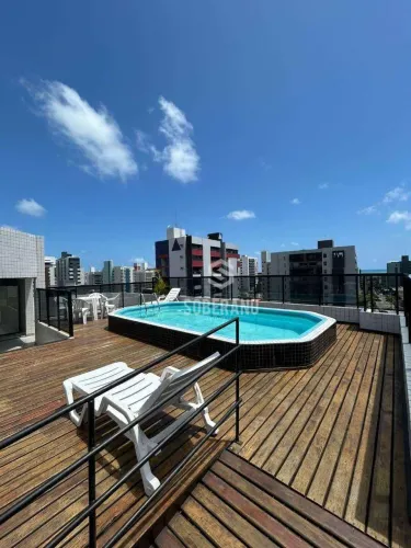 Apartamento com 1 dormitório para alugar, 42 m² por R$ 2.800,00/mês - Cabo Branco - João P