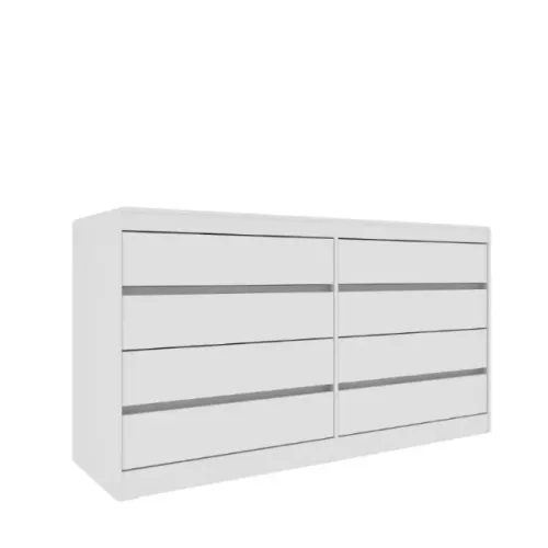 Cômoda Castelhano/Espanha 8 Gavetas Neve Frete Grátis - Até 12x S/ Juros