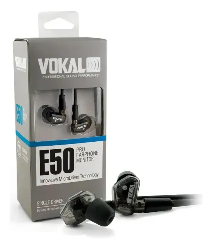 Fone De Ouvido In-ear Profissional Vokal E50 Pro