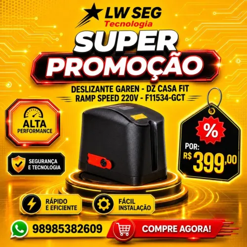 Motor de portão Garen 7 segundos