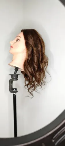 Cabeça Manequim cabelo humano