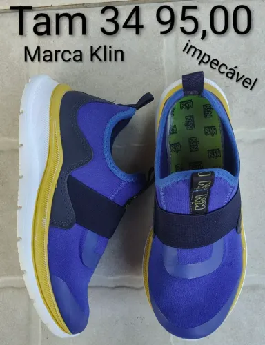 3 pares tênis infantil Klin tamanho 34 impecáveis