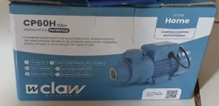 Bomba d'água nova 0.5 CV. Nova de Fábrica