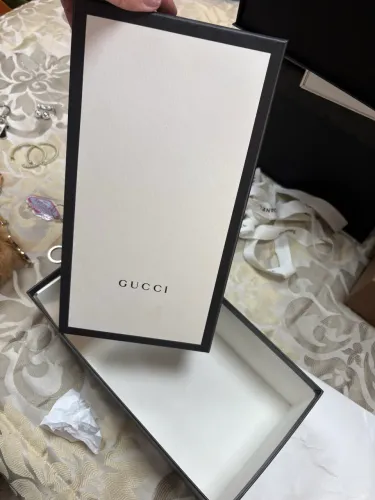 Caixa sapato Gucci branca - 32x17cm