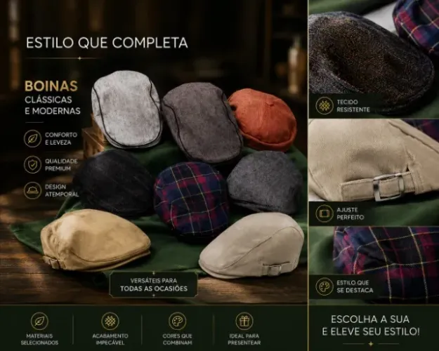 Boinas varios estilos
