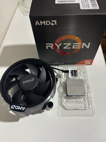 Processador AM4 Ryzen 5 5600X + Cooler Original AMD - Excelente Estado