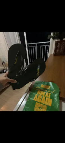 Chinelo verde Brasil 36
