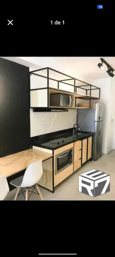 Armário de cozinha estilo industrial 