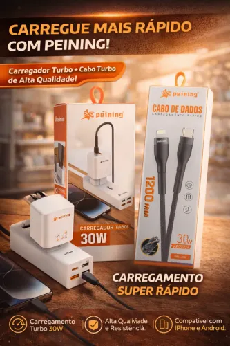 Cabo de Dados Peining 30W Turbo