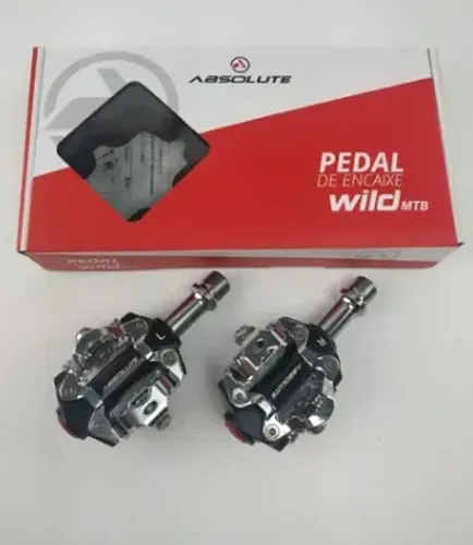 Pedal Clip Absolute Rolamentado - novo - eixo cromo