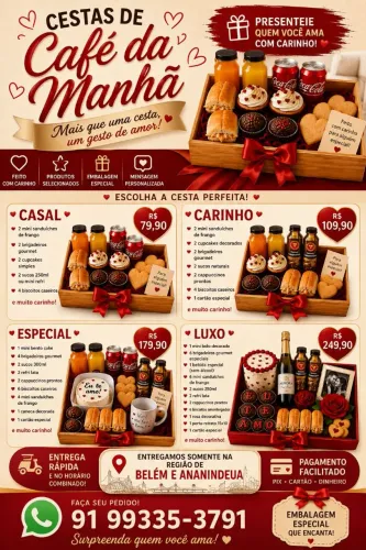 Cesta de café da manhã 