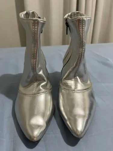 Bota cano curto Prata T:38