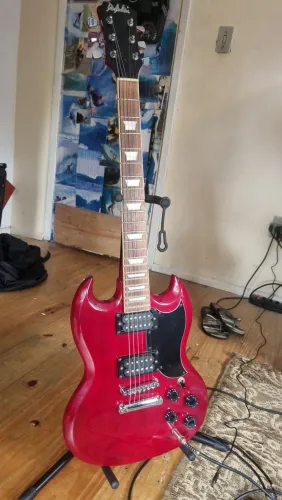 Guitarra dolphi SG Vermelha