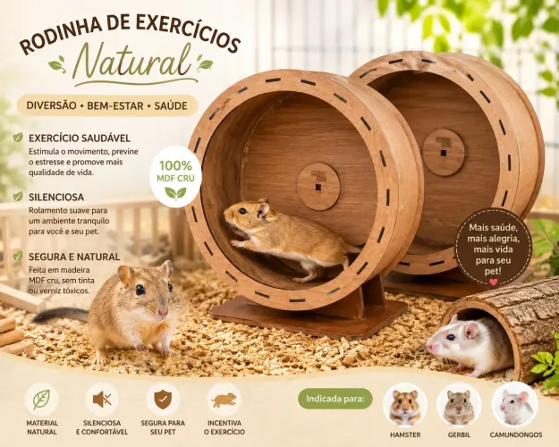 Rodas de exercício para roedores 