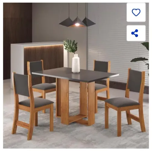 Mesa de jantar 2 cadeiras