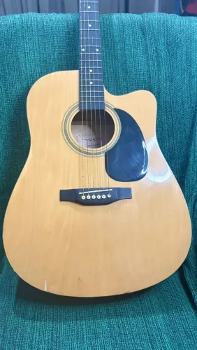Violão Folk Vogga VCK403 NA - Cordas de Aço (Com Cutaway)