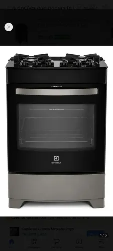 Vendo fogão 4 bocas, mesa de vidro Eletrolux 