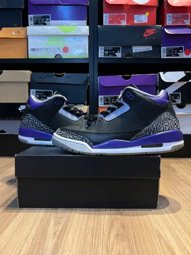 Jordan 3 Court Purple 39 original