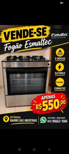 FOGÃO 5 BOCAS ELÉTRICO