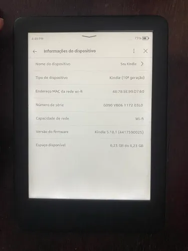 Kindle 10ª geração 