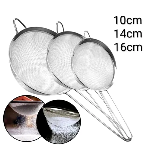 Peneiras Aço inox kit c/3