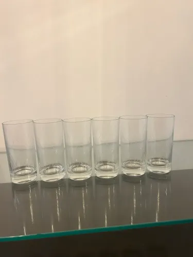 Jogo de 6 copos de cristal